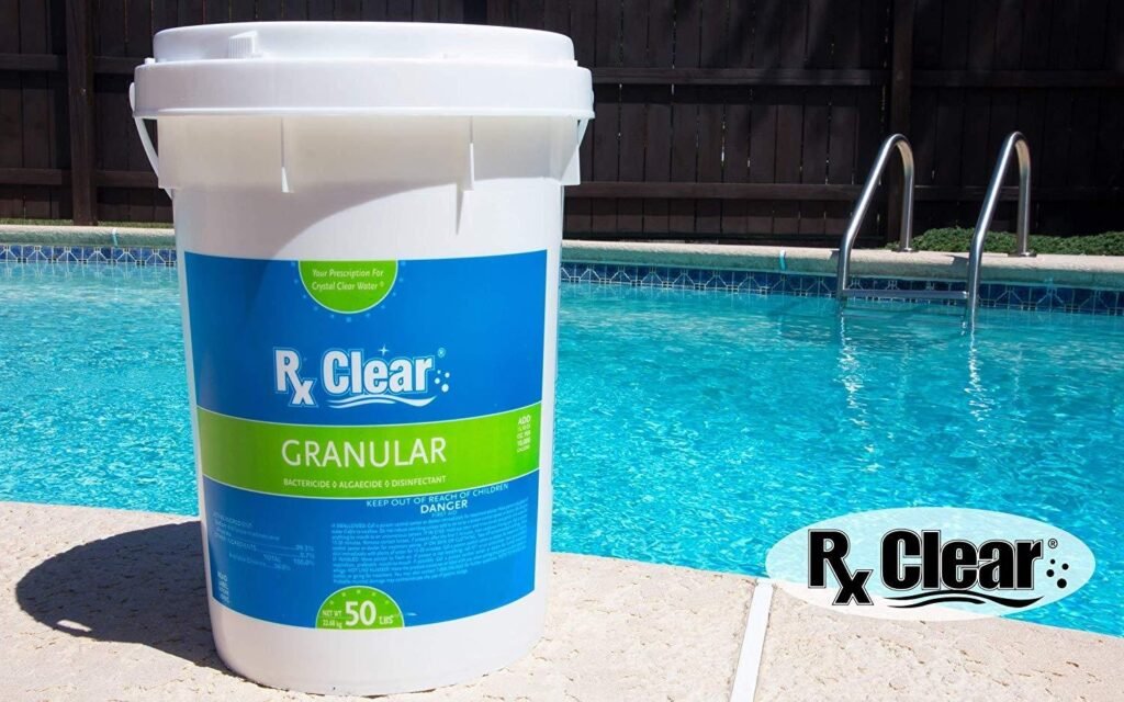 Rx Clear Granular Swimming Pool Chlorine – 50 lb Bucket – Utyket